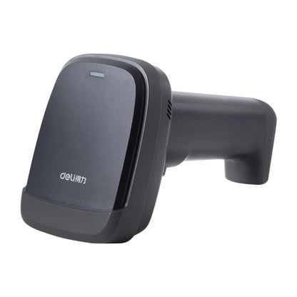 Deli 14952 ปืนสแกน QR โค้ดซูเปอร์มาร์เก็ตแคชเชียร์หนึ่งมิติ, Black Wired, White Wired, Black Wireless, White Wireless