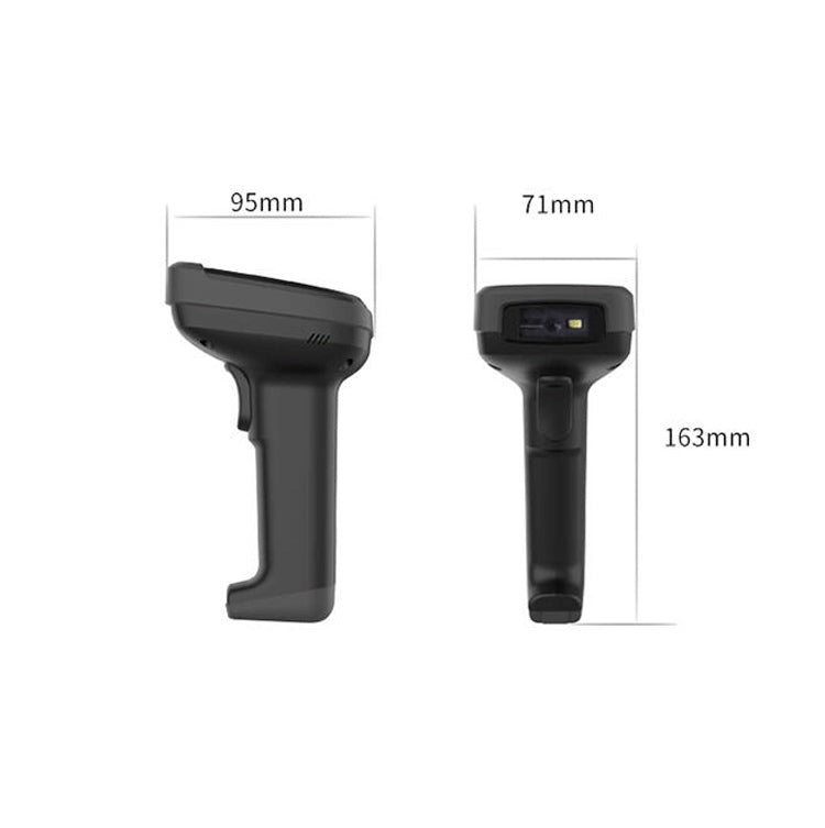 Deli 14952 ปืนสแกน QR โค้ดซูเปอร์มาร์เก็ตแคชเชียร์หนึ่งมิติ, Black Wired, White Wired, Black Wireless, White Wireless