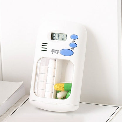 TF-264 แบบพกพา Mini Smart Timing Reminder กล่องยากล่องเก็บยาพลาสติก, TF-264