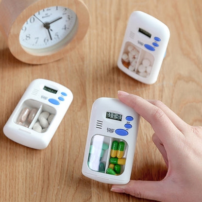 TF-264 แบบพกพา Mini Smart Timing Reminder กล่องยากล่องเก็บยาพลาสติก, TF-264