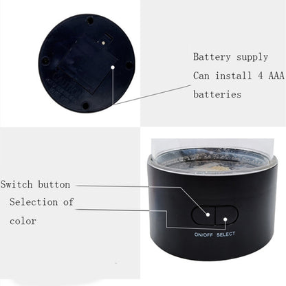 ทรงกระบอก LED แมงกะพรุนจำลองแสง USB ขับเคลื่อนแสงบรรยากาศแมงกะพรุนสีสันสดใส, 10.5 x 10.5 x 29.4cm