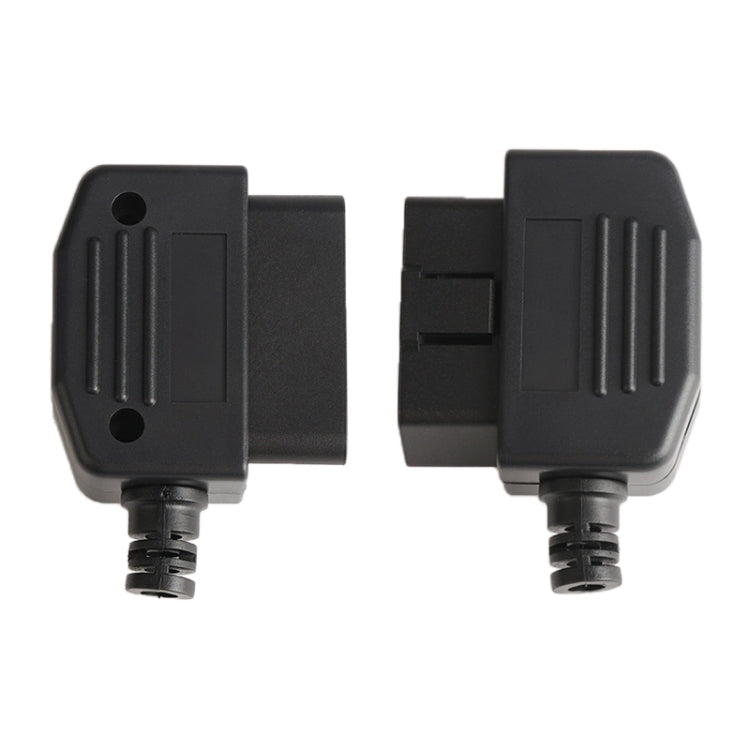 5 PCS 16PIN รถตัวเชื่อมต่อชาย OBD2 Connector ปลั๊ก + เชลล์ + สายการ์ด + สกรูปลั๊ก OBD J1962M, OBD Plug