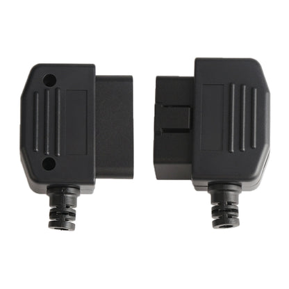 5 PCS 16PIN รถตัวเชื่อมต่อชาย OBD2 Connector ปลั๊ก + เชลล์ + สายการ์ด + สกรูปลั๊ก OBD J1962M, OBD Plug