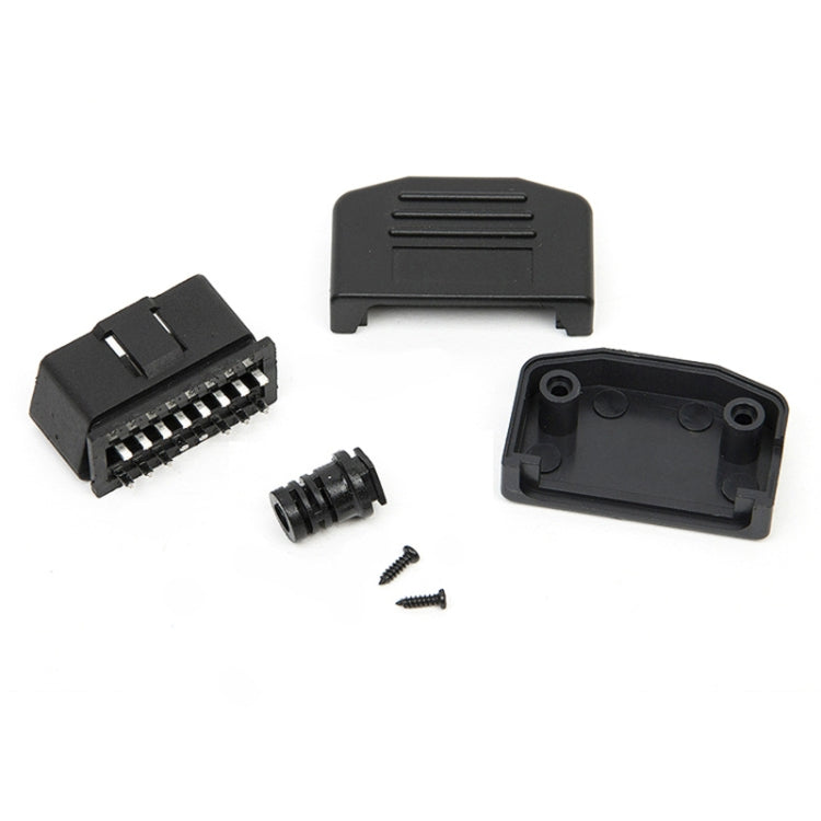 5 PCS 16PIN รถตัวเชื่อมต่อชาย OBD2 Connector ปลั๊ก + เชลล์ + สายการ์ด + สกรูปลั๊ก OBD J1962M, OBD Plug
