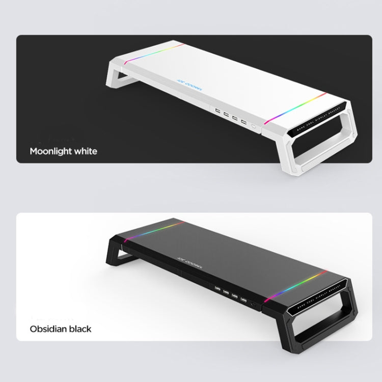 ICE COOREL T1 Monitor เพิ่มชั้นวางแล็ปท็อปแบบพับได้พร้อมแสง RGB และอินเทอร์เฟซการขยาย 4xUSB