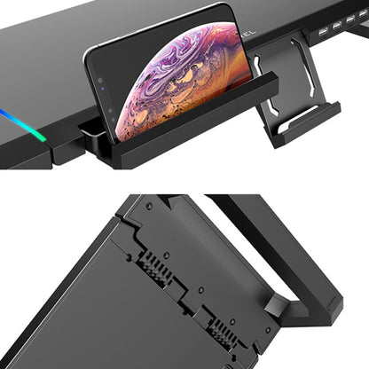 ICE COOREL T1 Monitor เพิ่มชั้นวางแล็ปท็อปแบบพับได้พร้อมแสง RGB และอินเทอร์เฟซการขยาย 4xUSB