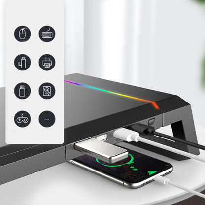 ICE COOREL T1 Monitor เพิ่มชั้นวางแล็ปท็อปแบบพับได้พร้อมแสง RGB และอินเทอร์เฟซการขยาย 4xUSB