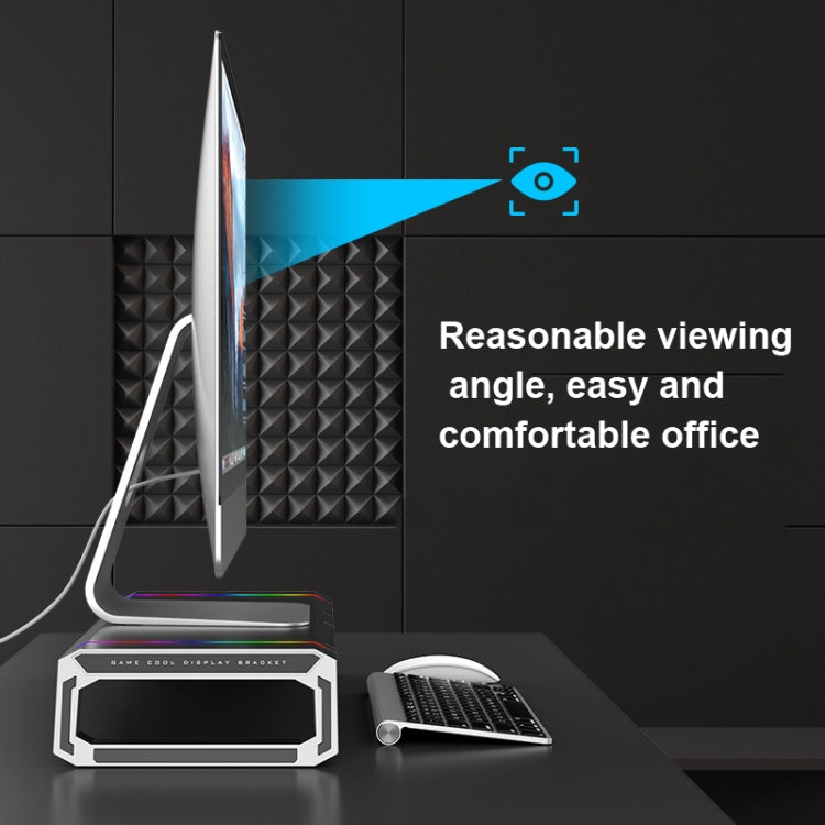 ICE COOREL T1 Monitor เพิ่มชั้นวางแล็ปท็อปแบบพับได้พร้อมแสง RGB และอินเทอร์เฟซการขยาย 4xUSB