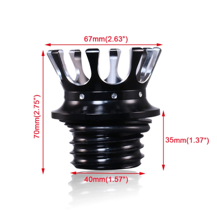 รถจักรยานยนต์ CNC อลูมิเนียมอัลลอยด์ Crown การใช้ถังหมวกเหมาะสำหรับ Harley 883 / XL / 1200 / 48 / 72