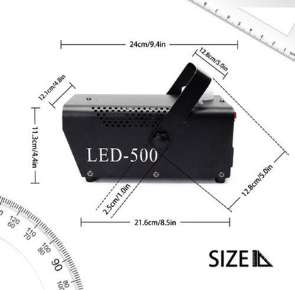 ZQ-B317 500W LED สีรีโมทคอนโทรลเครื่องหมอกสีควันเครื่องกำเนิดไฟฟ้าแสงเวทีแสง, EU Plug