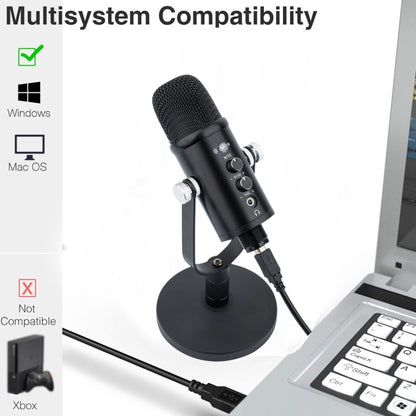 BM-86 USB คอนเดนเซอร์ไมโครโฟนบันทึกเสียงคอมพิวเตอร์ไมโครโฟนชุดอุปกรณ์ถ่ายทอดสด, Cantilever Bracket Set, Standard+Small Blowout Prevention Net