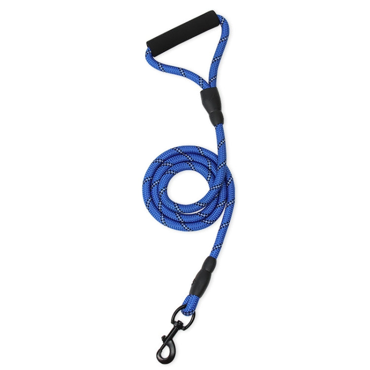 2 PCS สัตว์เลี้ยงสายจูงสะท้อนแสงขนาดกลางและขนาดใหญ่สุนัขอุปกรณ์เดิน, Blue, Black, Red