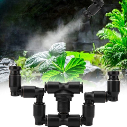 MS-PT03 Rainforest ถังภูมิทัศน์ปีนเขาสัตว์เลี้ยง Feeding กล่องมินิสเปรย์ Double-HEAD Atomization Cooling หัวฉีด, MS-PT03