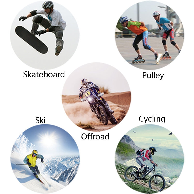 SULAITE กีฬากลางแจ้งอุปกรณ์ป้องกันการขี่วิบากมอเตอร์สปอร์ตสนับเข่าข้อศอก, Free Size