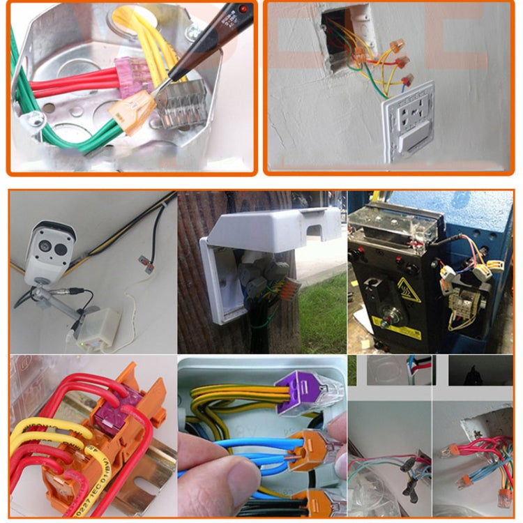 10 PCS VSE-412W Terminal Building สายไฟขั้วต่อ Push-in Quick Connection Terminal, VSE-412W