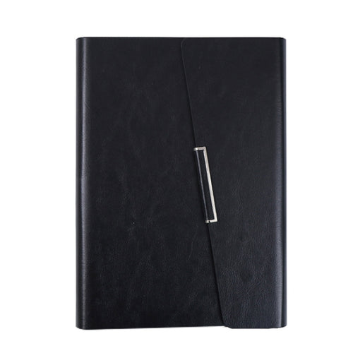 สมุดโน๊ตธุรกิจ 2 ชิ้นหนังเทียม PU Tri-Fold Loose-Leaf Notepad, A5