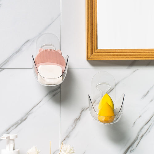 2 ชิ้นความงามไข่ชั้นเก็บพัฟถุงเก็บผ้าฝ้ายมะระราวตากผ้า, Beauty Egg Storage Rack