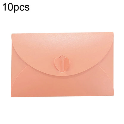 50 ชิ้น Love Buckle Pearl Paper Hot Stamping จดหมายเชิญซองจดหมาย