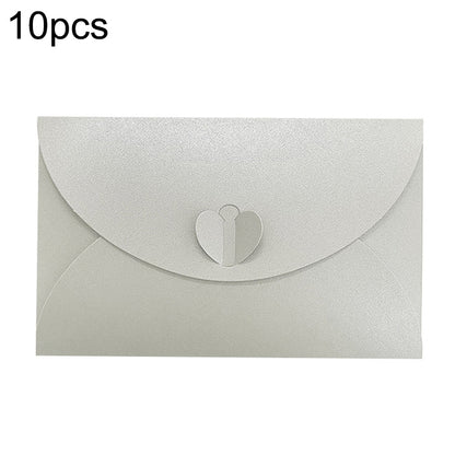 50 ชิ้น Love Buckle Pearl Paper Hot Stamping จดหมายเชิญซองจดหมาย