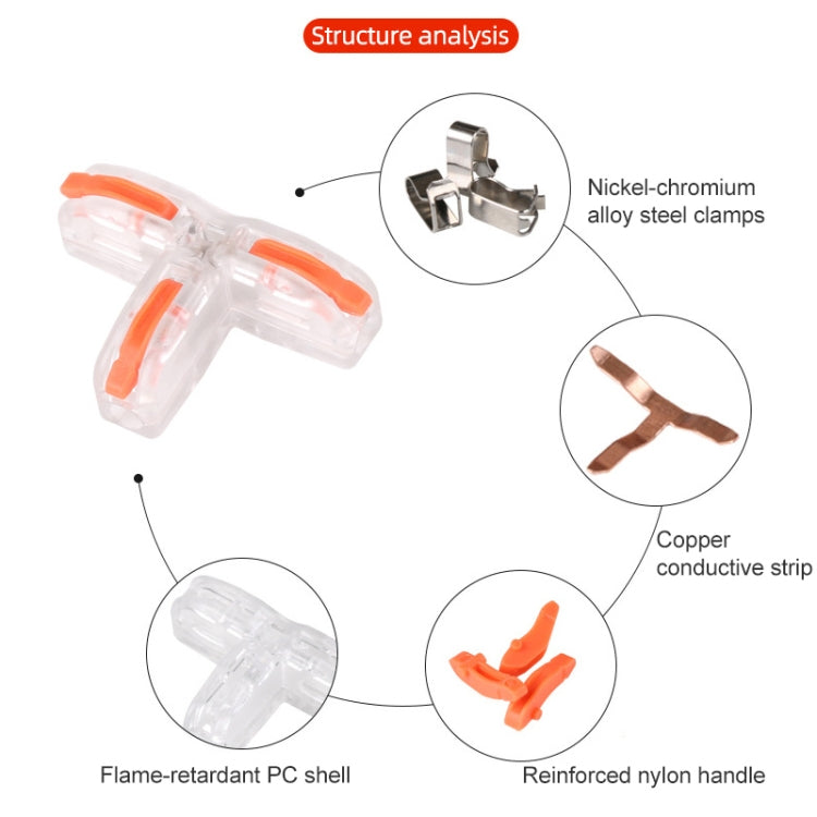 10 ชิ้น T11 ครัวเรือนสากล T-Type ปอกแบบไม่มีความดัน Quick-Distributing Terminal