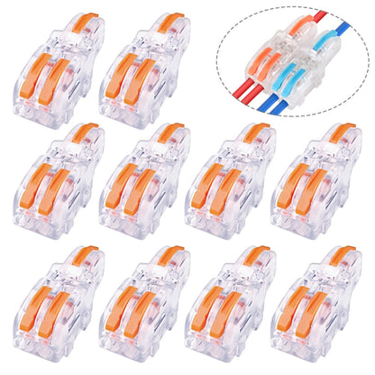 10 ชิ้นมัลติฟังก์ชั่นสาขาลวดก้นลวดทองแดงขั้วเชื่อมต่อที่รวดเร็ว, F12 Orange Handle One in Two Out