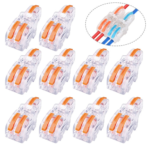 10 ชิ้นมัลติฟังก์ชั่นสาขาลวดก้นลวดทองแดงขั้วเชื่อมต่อที่รวดเร็ว, F12 Orange Handle One in Two Out