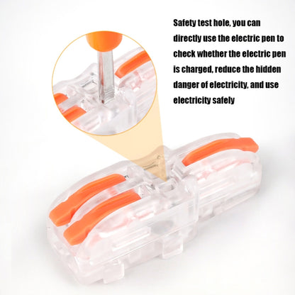 10 ชิ้นมัลติฟังก์ชั่นสาขาลวดก้นลวดทองแดงขั้วเชื่อมต่อที่รวดเร็ว, F12 Orange Handle One in Two Out