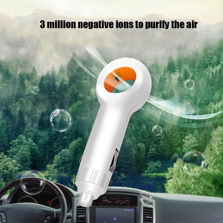 EP501 USB Mini Car Removal ควันบุหรี่มือสอง PM2.5 เครื่องฟอกอากาศไอออนลบ, EP501 White, EP501 Black