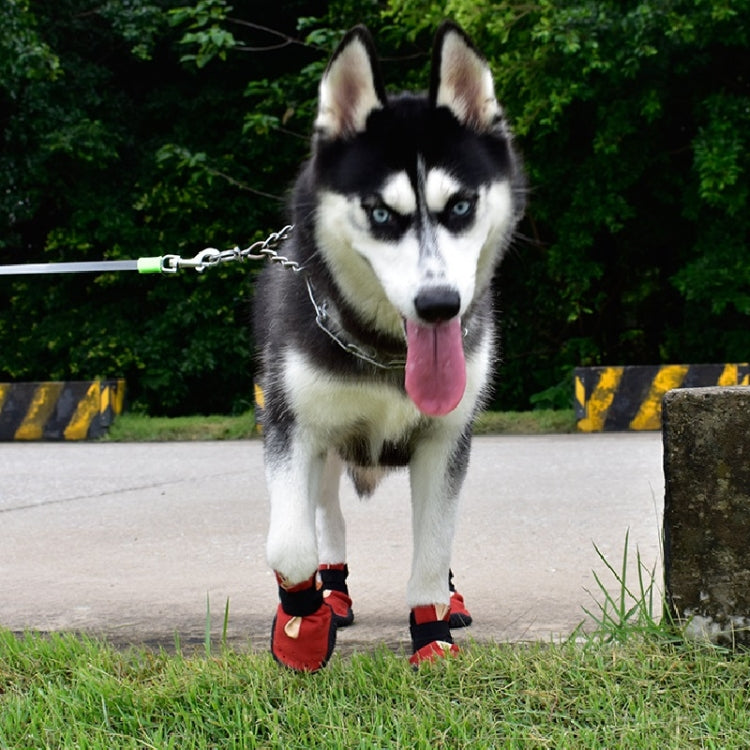 HCPET รองเท้าสัตว์เลี้ยงกันลื่นทนต่อการสึกหรอ Four Seasons รองเท้าสุนัขระบายอากาศได้, 1, 2, 3, 4, 5, 6, 7, 8