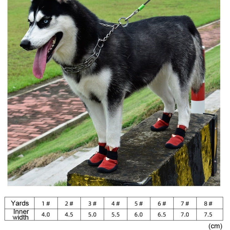 HCPET รองเท้าสัตว์เลี้ยงกันลื่นทนต่อการสึกหรอ Four Seasons รองเท้าสุนัขระบายอากาศได้, 1, 2, 3, 4, 5, 6, 7, 8