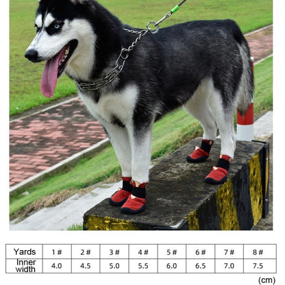 HCPET รองเท้าสัตว์เลี้ยงกันลื่นทนต่อการสึกหรอ Four Seasons รองเท้าสุนัขระบายอากาศได้, 1, 2, 3, 4, 5, 6, 7, 8