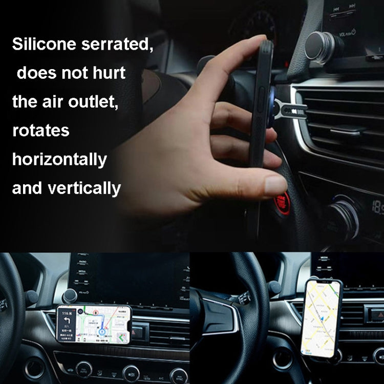 3 PCS Creative Car ที่วางโทรศัพท์รถ Multi-Function Air Outlet Navigation แหวนวงเล็บ