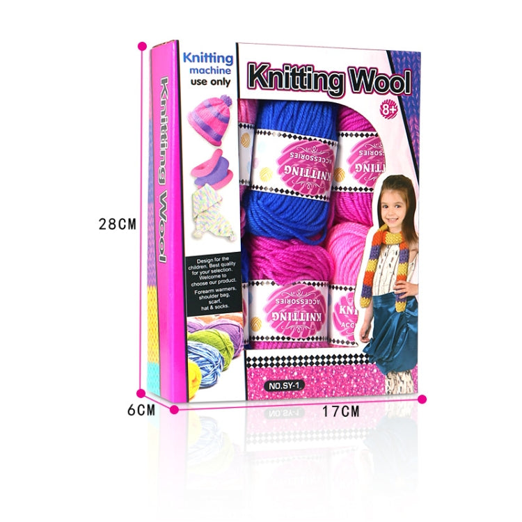 DIY สาวถักผ้าพันคอหมวกด้ายทำด้วยผ้าขนสัตว์จัดส่งสีสุ่ม, Knitting Wool