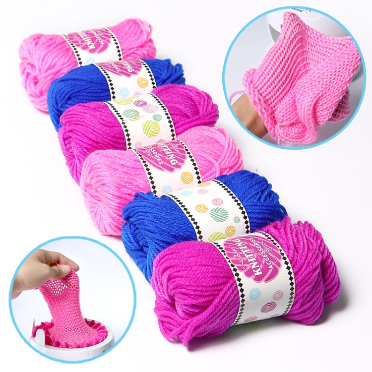 DIY สาวถักผ้าพันคอหมวกด้ายทำด้วยผ้าขนสัตว์จัดส่งสีสุ่ม, Knitting Wool