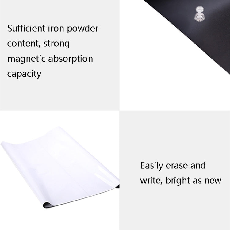 Deli Soft Iron ไวท์บอร์ดสติ๊กเกอร์ติดผนัง Office Study Home Erasable Magnetic Whiteboard สติกเกอร์, 8710 (0.6x450x1000mm), 8715 (0.5x450x1000mm)