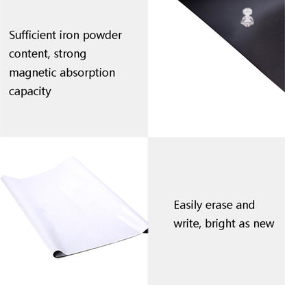 Deli Soft Iron ไวท์บอร์ดสติ๊กเกอร์ติดผนัง Office Study Home Erasable Magnetic Whiteboard สติกเกอร์, 8710 (0.6x450x1000mm), 8715 (0.5x450x1000mm)