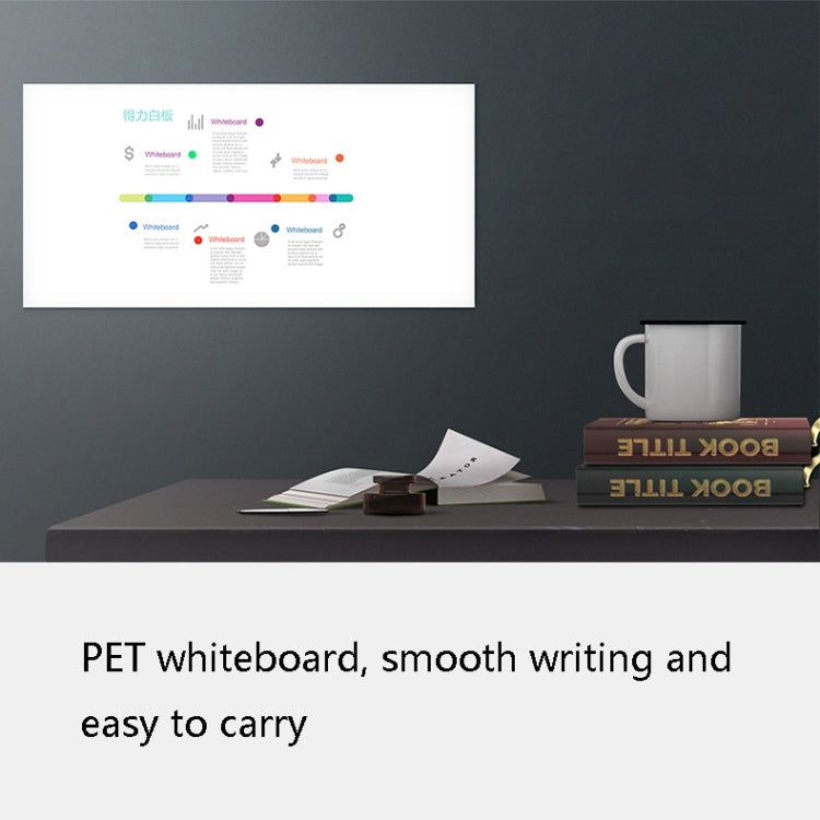 Deli Soft Iron ไวท์บอร์ดสติ๊กเกอร์ติดผนัง Office Study Home Erasable Magnetic Whiteboard สติกเกอร์, 8710 (0.6x450x1000mm), 8715 (0.5x450x1000mm)