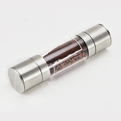 โรงบดพริกไทยแบบใช้มือสแตนเลส 2 in 1 โรงบดพริกไทยสองหัว, Pepper Mill
