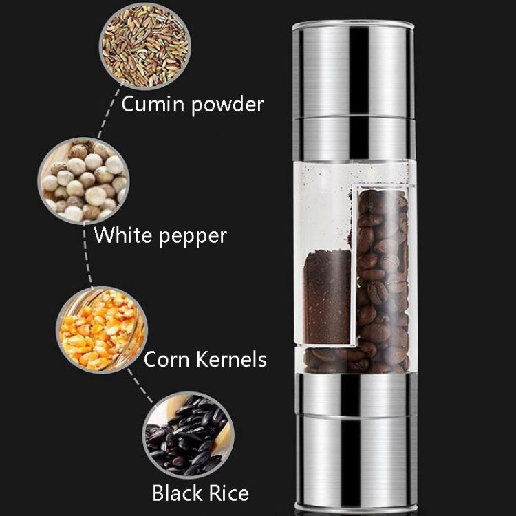 โรงบดพริกไทยแบบใช้มือสแตนเลส 2 in 1 โรงบดพริกไทยสองหัว, Pepper Mill