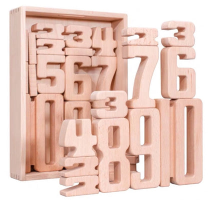 เด็กอนุภาค Beech จำนวนบล็อกอาคารเด็กคณิตศาสตร์ Early Education ของเล่นการสอน AIDS, Number Building Blocks(32 PCS / Set)