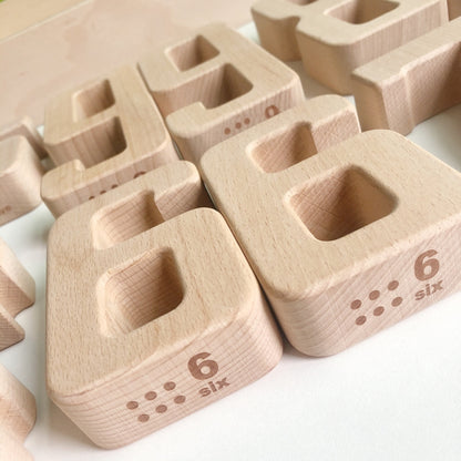 เด็กอนุภาค Beech จำนวนบล็อกอาคารเด็กคณิตศาสตร์ Early Education ของเล่นการสอน AIDS, Number Building Blocks(32 PCS / Set)