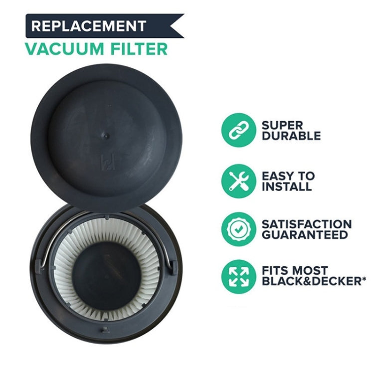 2 ชิ้นเครื่องดูดฝุ่นมือถือกรองอุปกรณ์เสริมสำหรับ Black & Decker PV1210/PV1020L/PD11420L