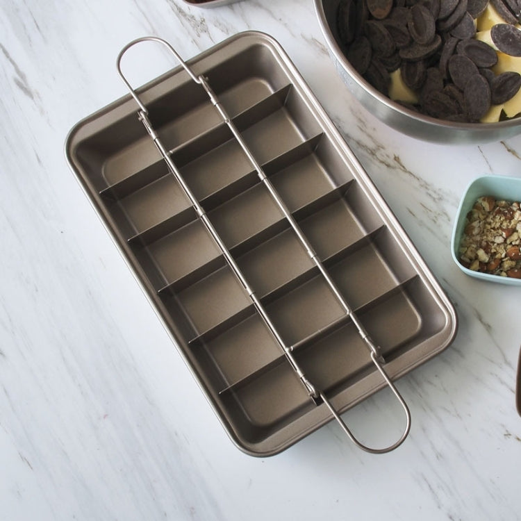 บราวนี่แพนเค้กแม่พิมพ์ขนมปังสี่เหลี่ยมอบหนาด้านล่างแข็งไม่ติดกระทะอบ, Cake Mold