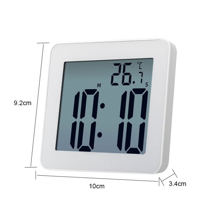 นาฬิกาแขวนกันน้ำ LCD นาฬิกาห้องน้ำห้องครัวนาฬิกาปลุกอิเล็กทรอนิกส์, Waterproof Wall Clock