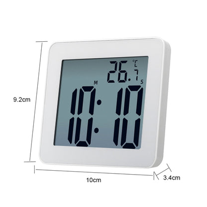 นาฬิกาแขวนกันน้ำ LCD นาฬิกาห้องน้ำห้องครัวนาฬิกาปลุกอิเล็กทรอนิกส์, Waterproof Wall Clock