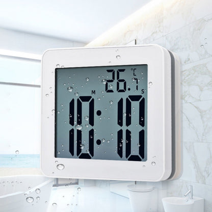 นาฬิกาแขวนกันน้ำ LCD นาฬิกาห้องน้ำห้องครัวนาฬิกาปลุกอิเล็กทรอนิกส์, Waterproof Wall Clock