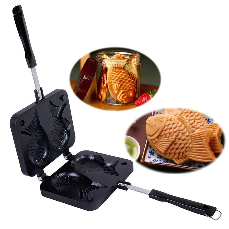 รูปปลา Bakeware กระทะวาฟเฟิลเบเกอรี่ Sea Bream เค้กแม่พิมพ์เครื่องมือบ้าน, Fish-Shaped Waffle Pan