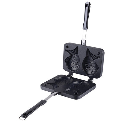 รูปปลา Bakeware กระทะวาฟเฟิลเบเกอรี่ Sea Bream เค้กแม่พิมพ์เครื่องมือบ้าน, Fish-Shaped Waffle Pan