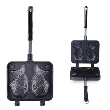 รูปปลา Bakeware กระทะวาฟเฟิลเบเกอรี่ Sea Bream เค้กแม่พิมพ์เครื่องมือบ้าน, Fish-Shaped Waffle Pan