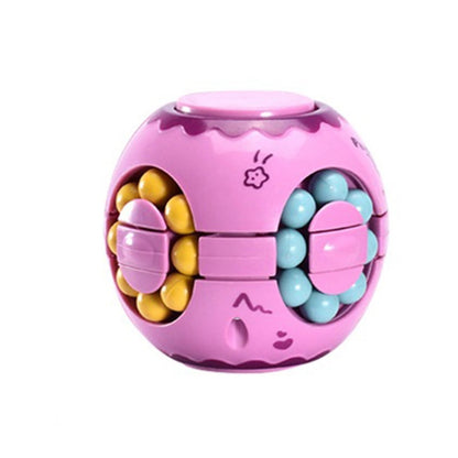 3 PCS Finger Magic Bean Rubik Cube ของเล่นเด็กปัญญาปลายนิ้ว Spinning Top, 633-117M / Lilac, 633-117M / Yellow, 633-117M / Lake Cyan, 633-117M / Blue Indigo